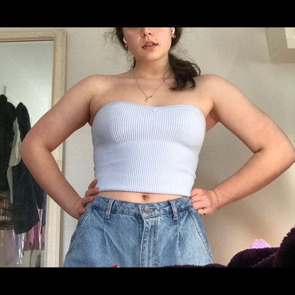 Heart neckline tube top